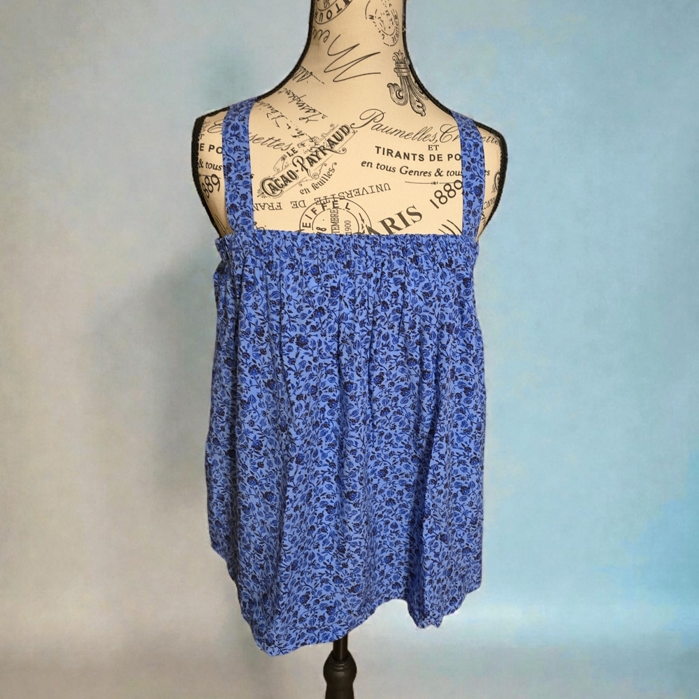 Old Navy Blue Patterned Women'sโ Blouse